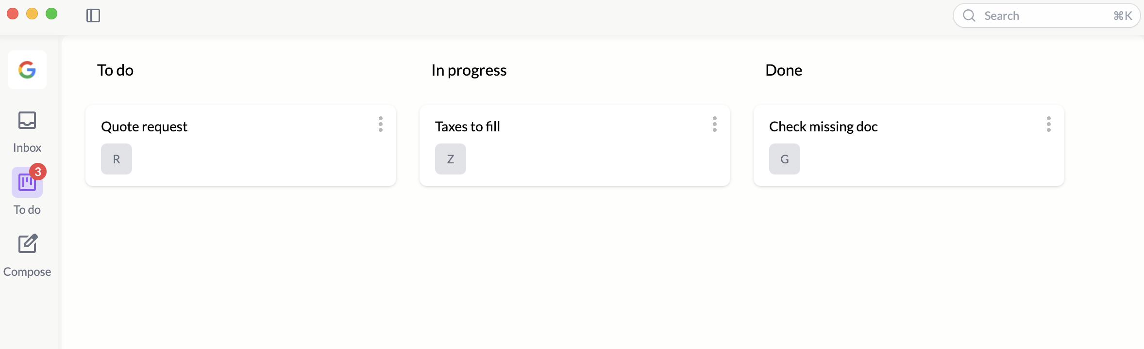Todo & Kanban screenshot