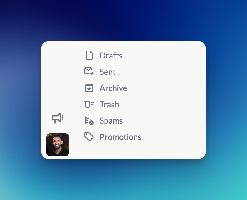 Contact sidebar shortcuts