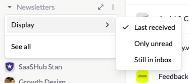 People section display options