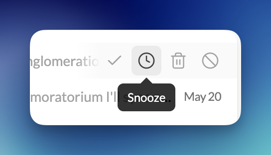 Snooze