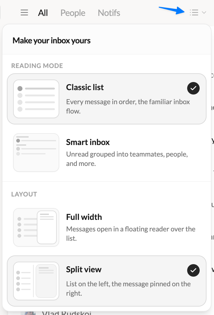 Classic Inbox or Smart Inbox